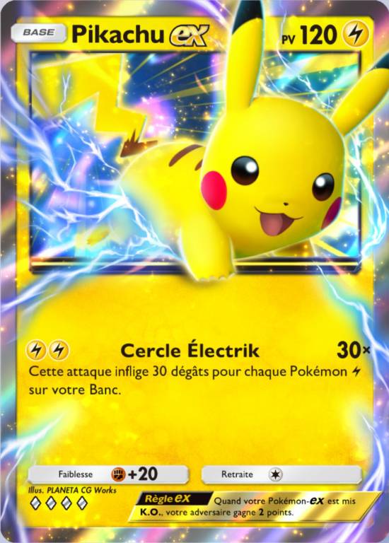 Carte Pokémon TCG Pocket Pikachu ex