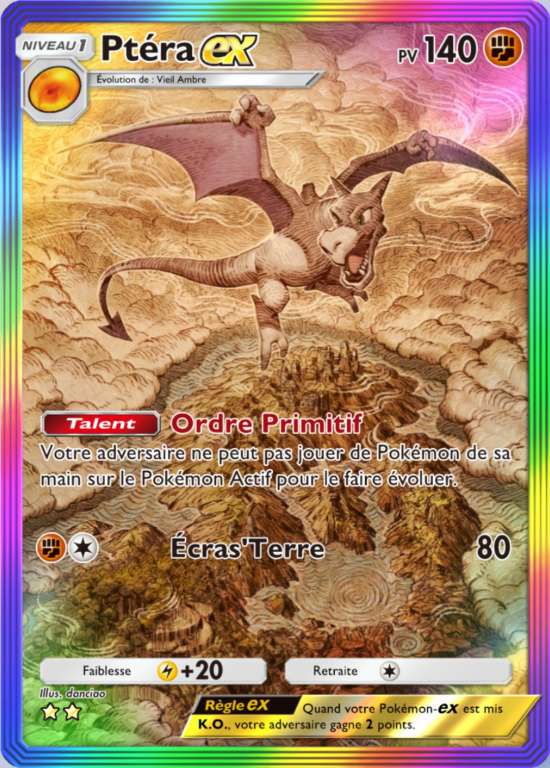 Deck Pokémon TCG Pocket Ptéra ex