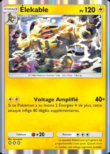 Carte Pokémon TCG Pocket Élékable