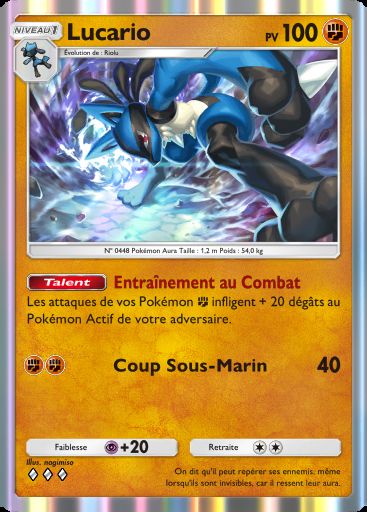 Carte Pokémon TCG Pocket Lucario