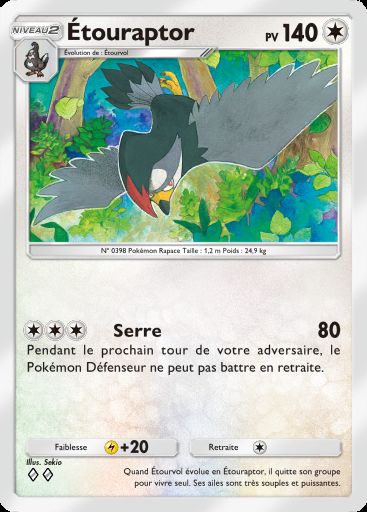 Carte Pokémon TCG Pocket Étouraptor