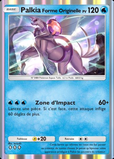 Carte Pokémon TCG Pocket Palkia Forme Originelle