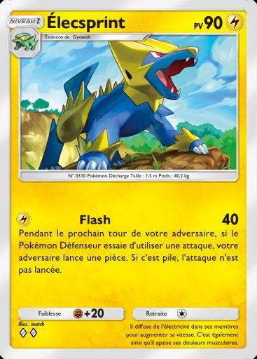 Carte Pokémon TCG Pocket Élecsprint