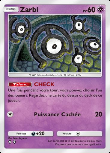 Carte Pokémon TCG Pocket Zarbi