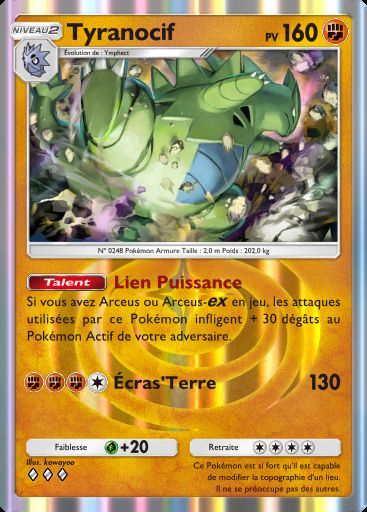 Carte Pokémon TCG Pocket Tyranocif