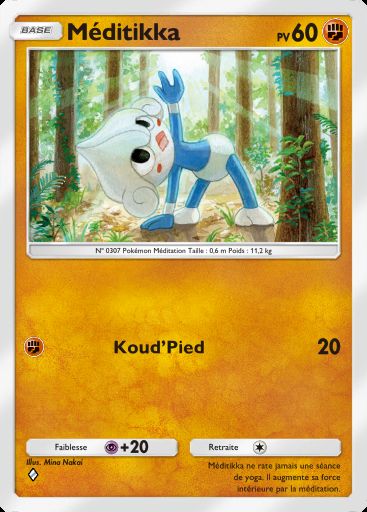 Carte Pokémon TCG Pocket Méditikka