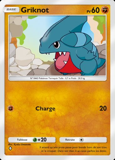 Carte Pokémon TCG Pocket Griknot