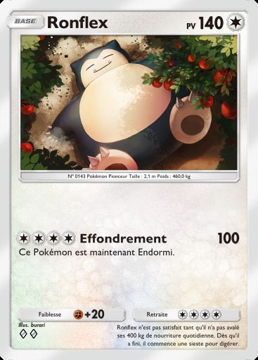 Carte Pokémon TCG Pocket Ronflex