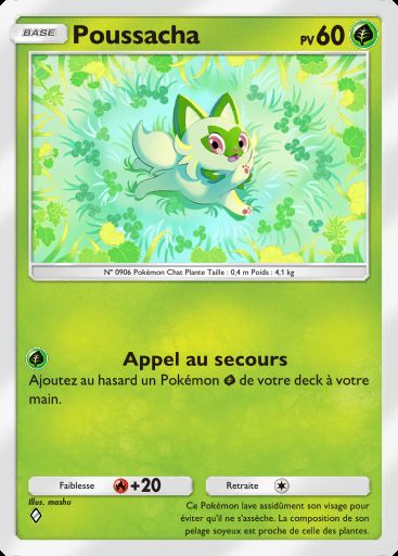Carte Pokémon TCG Pocket Poussacha