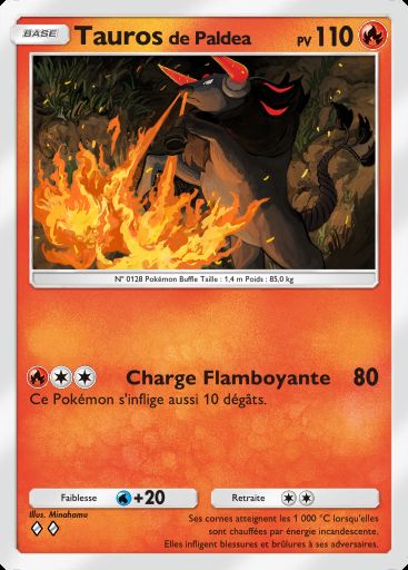 Carte Pokémon TCG Pocket Tauros de Paldea