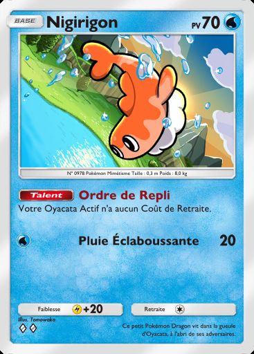 Carte Pokémon TCG Pocket Nigirigon
