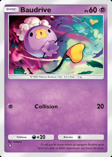 Carte Pokémon TCG Pocket Baudrive
