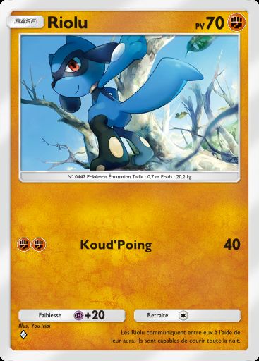 Carte Pokémon TCG Pocket Riolu