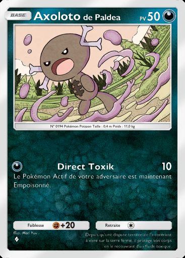 Carte Pokémon TCG Pocket Axoloto de Paldea