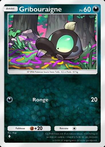 Carte Pokémon TCG Pocket Gribouraigne