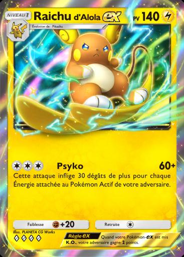 Carte Pokémon TCG Pocket Raichu d'Alola ex