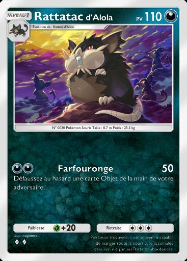 Carte Pokémon TCG Pocket Rattatac d'Alola