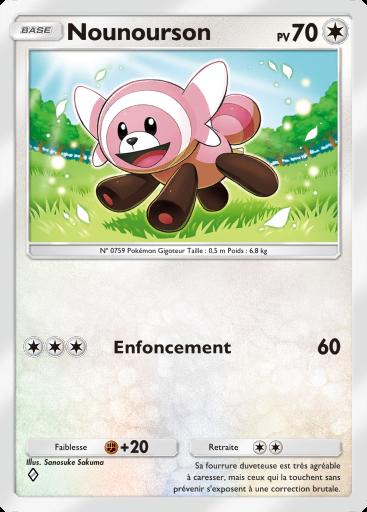Carte Pokémon TCG Pocket Nounourson